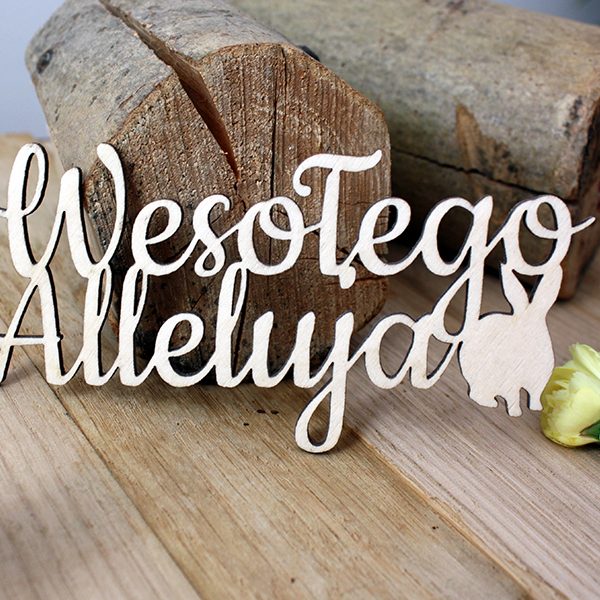 Topper lub napis „Wesołego Alleluja”