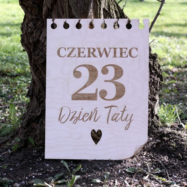 Kartka z kalendarza dowolna data i okazja do sesji fotograficznych